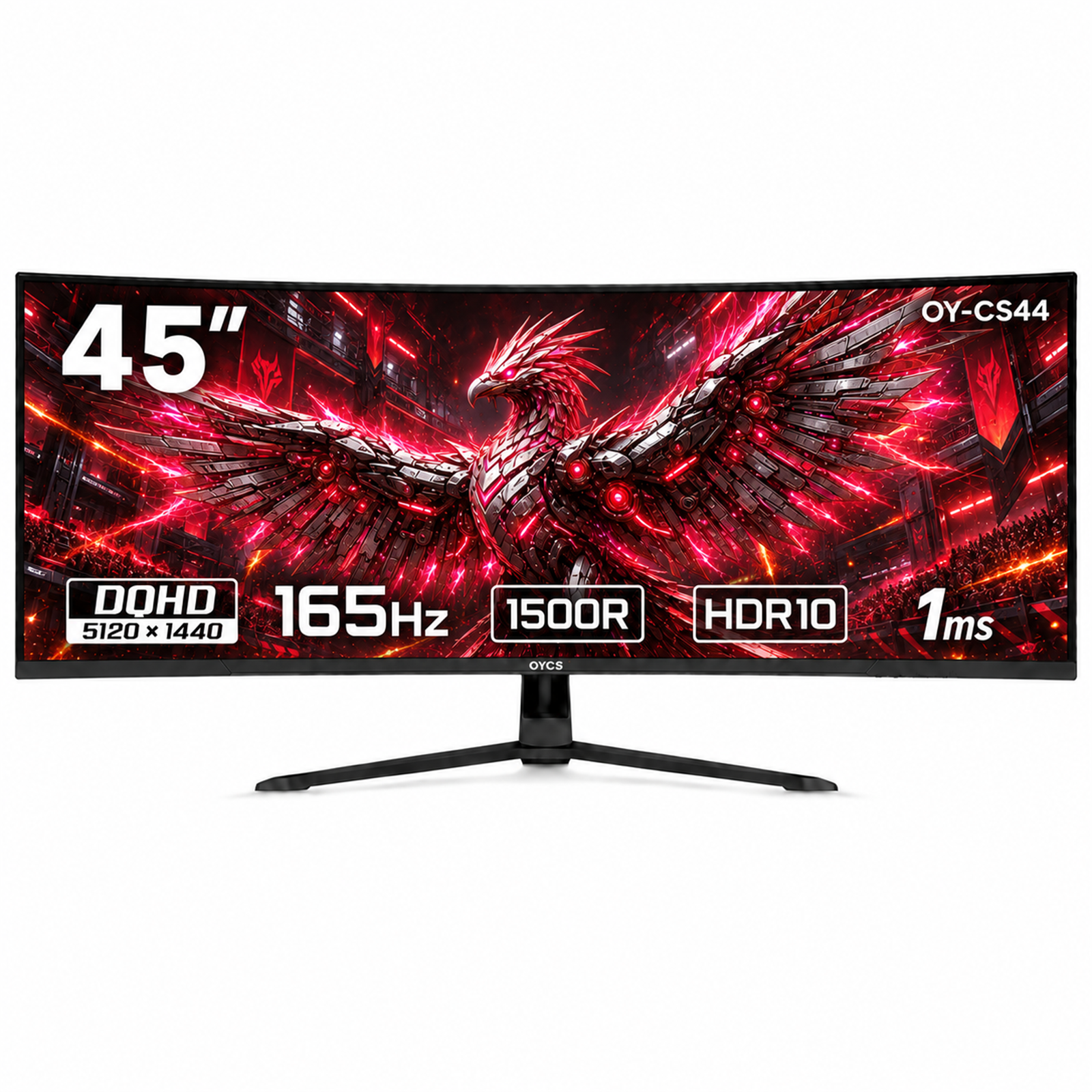 OYCS OY-CS44 45インチ 曲面ゲーミングモニター｜DQHD 5120×1440・165Hz・1ms・1500R - 图片 1